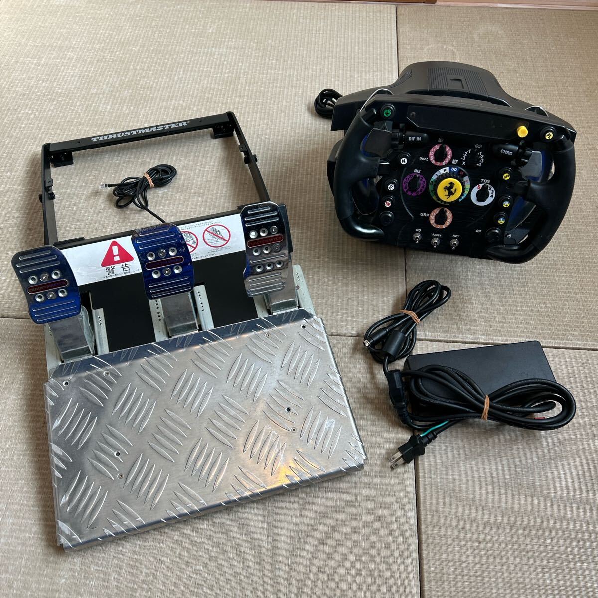 Thrustmaster スタンドセット 中古現状品 Ferrari T500 アケコン 周辺機器 Driving レーシングホイール コントローラ拍卖