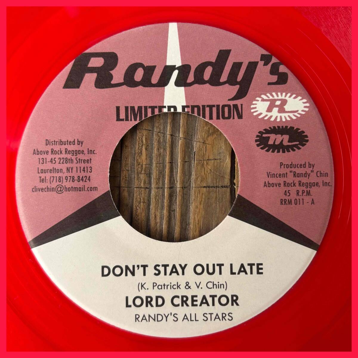 ★試聴!美盤!鉄板/名曲/代表曲!赤盤【Lord Creator - Don't Stay Out Late / The Skatalites - Ska-Racha】7inch Randy's RRM 011 US Re拍卖