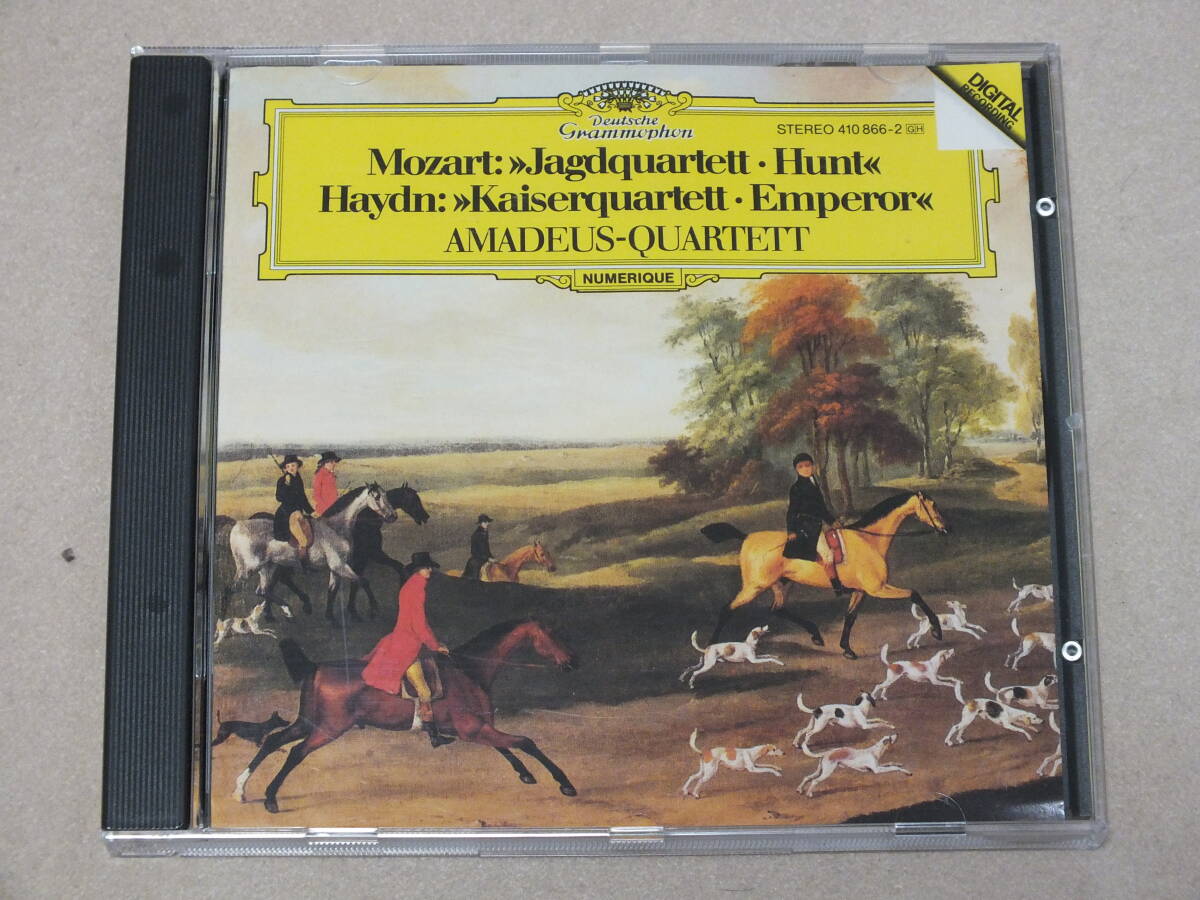 CD アマデウス弦楽四重奏団 モーツァルト 弦楽四重奏曲「狩り」&ハイドン 弦楽四重奏曲「皇帝」拍卖