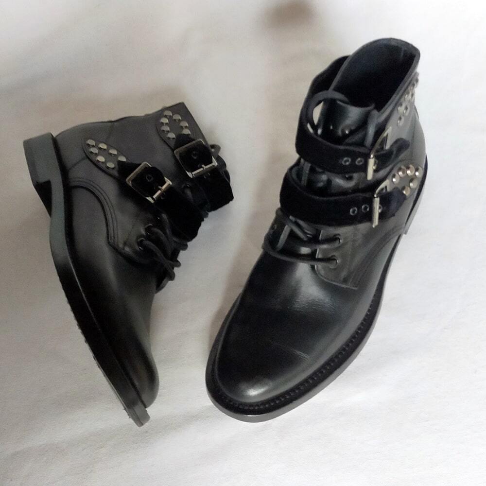 SAINT LAURENT ブーツ 37 23.5 サンローラン ysl Yves 革靴 シューズ エディスリマン vivienne westwood drawer marni sacai h.p.france拍卖