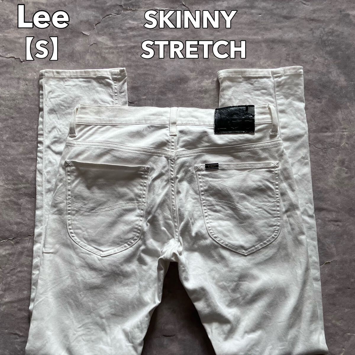即決 S Lee リー スキニー ストレッチ ホワイト 白 軽量 春夏 RIDERS ライダース 裾チェーンステッチ ライトオンス 5ポケット型 g88 36111拍卖