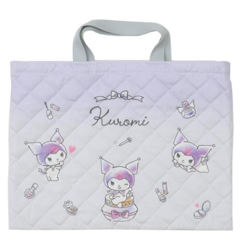 【即決】▽クロミ キルトレッスンバッグ▽ サンリオ マルヨシ トートバッグ 体操服入れ 教科書 新入学 パープル // QKU-2181拍卖