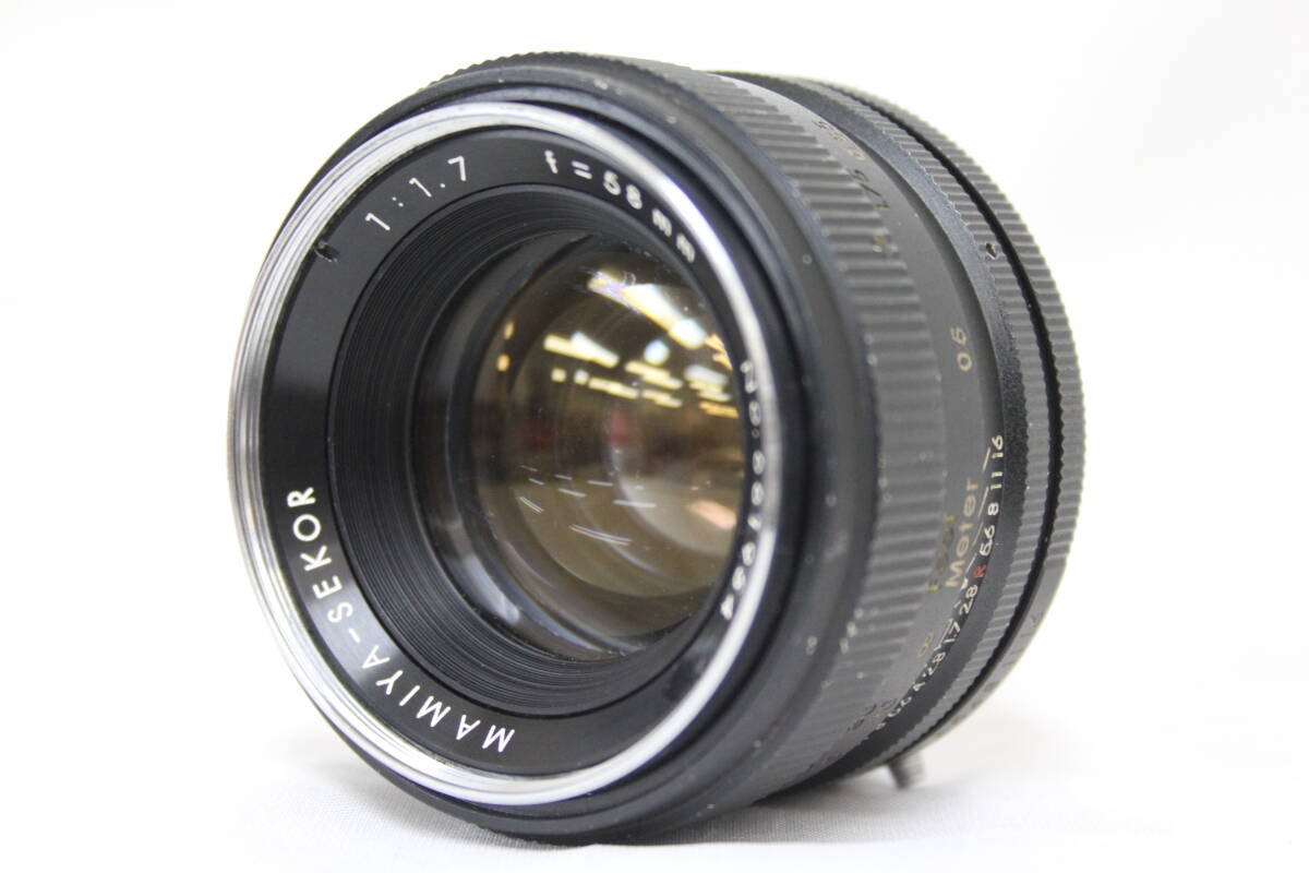 【訳あり品】 マミヤ Mamiya-SEKOR 58mm F1.7 レンズ M3124拍卖