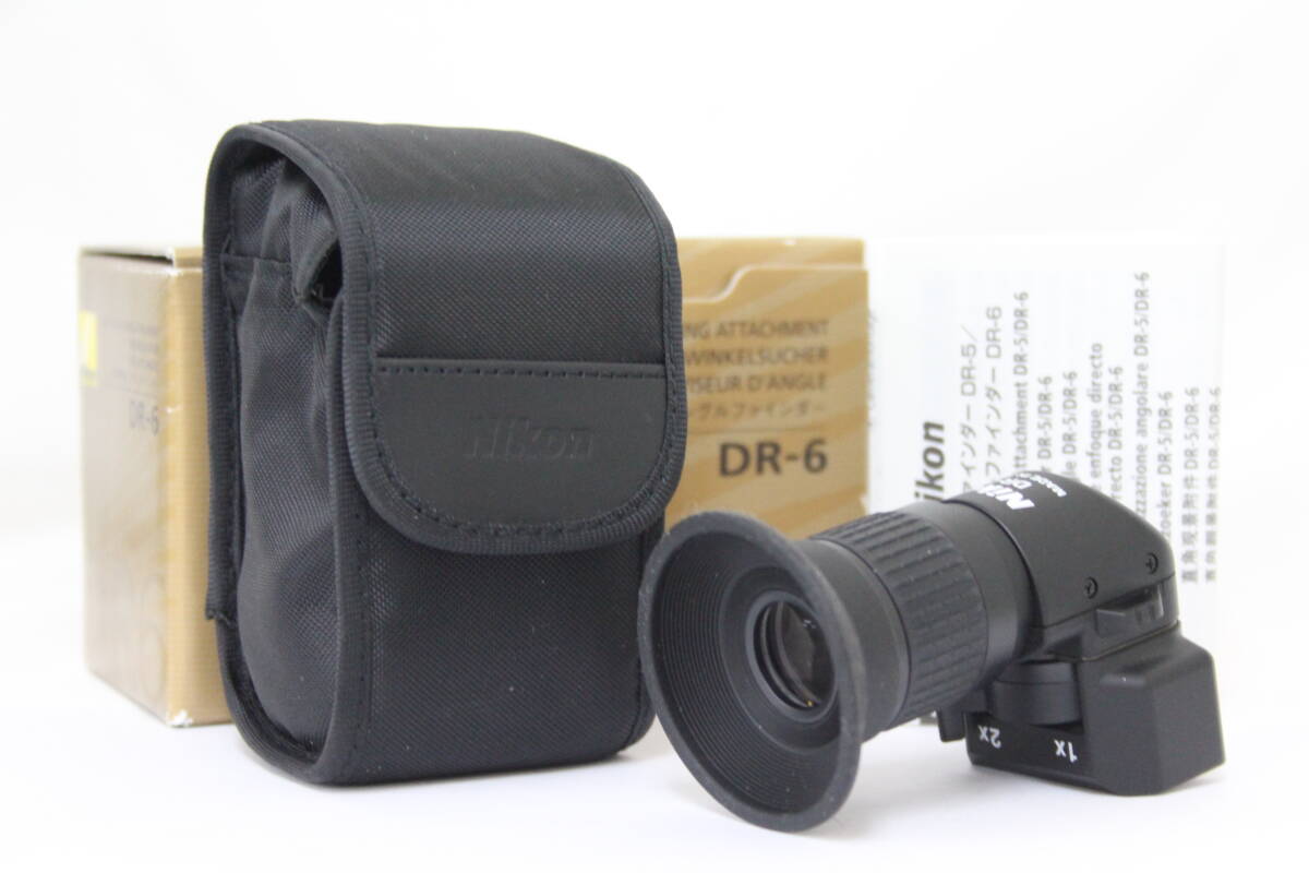 【美品 返品保証】 【元箱付き】 ニコン Nikon DR-6 角窓用変倍アングルファインダー M3216拍卖