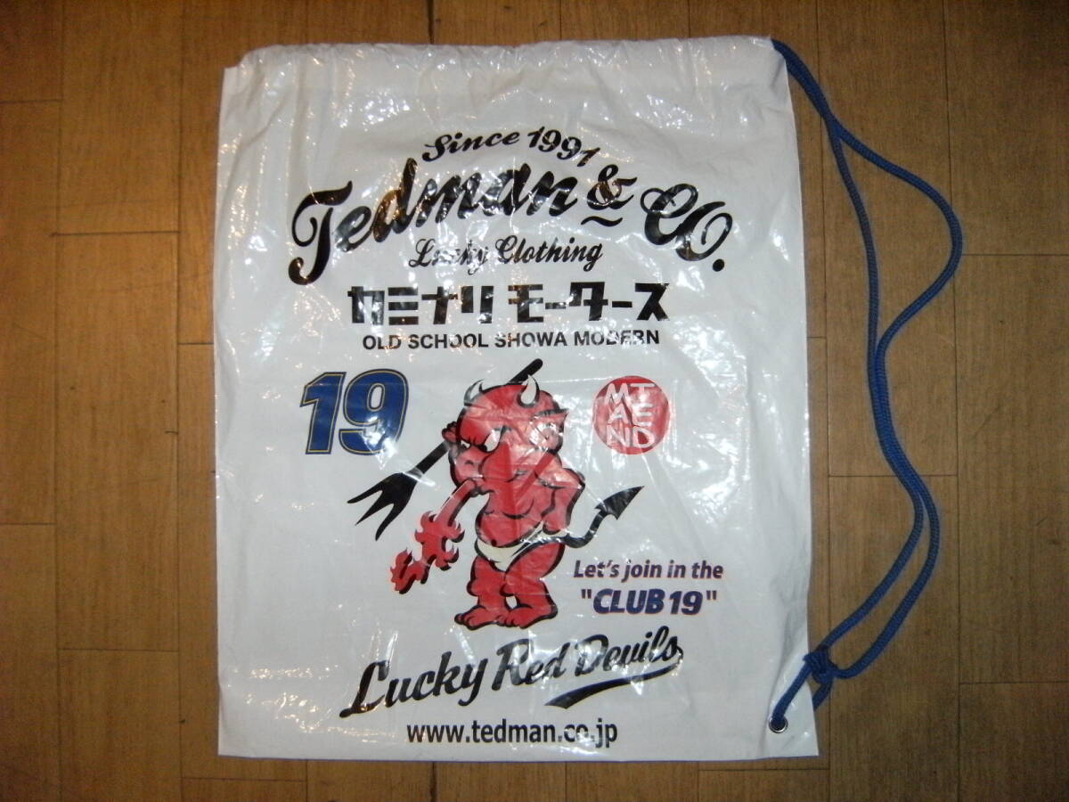非売品★旧車 街道レーサー ヤンキー 暴走族 Tedman テッドマン カミナリモータース ラッキーレッドデビル バッグ★レーシング 走り屋 拍卖