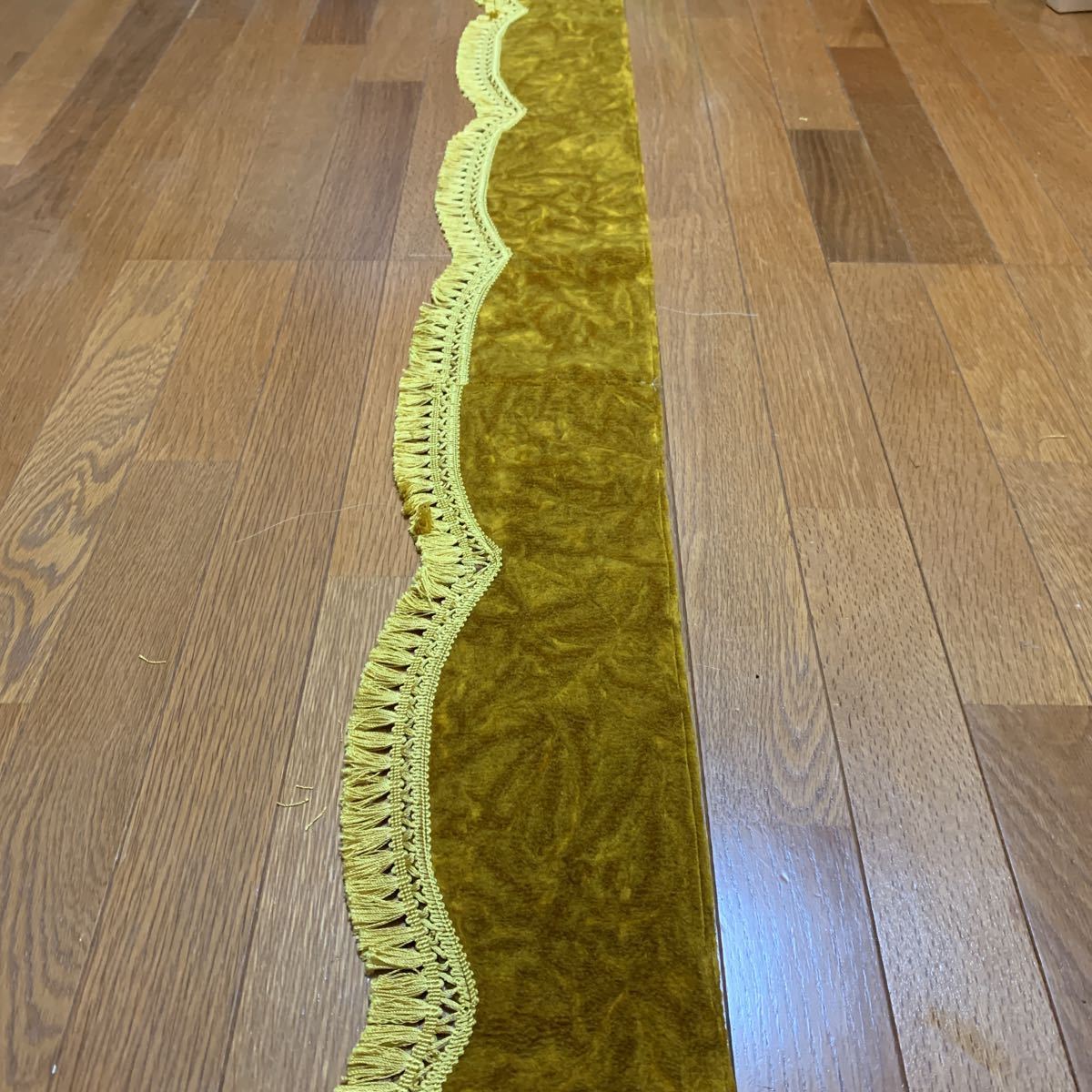 金華山 チンチラゴールド フロントフリルカーテン デコトラ レトロ トラックカーテン拍卖