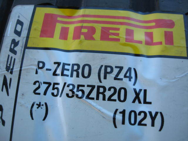 ☆新品激安☆ピレリ Pzero PZ4 275/35ZR20 1本拍卖