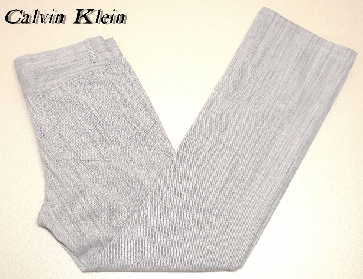 Calvin Klein(カルバン クライン)/コットン/ストレッチ/ユーズド加工/パンツ/W32拍卖