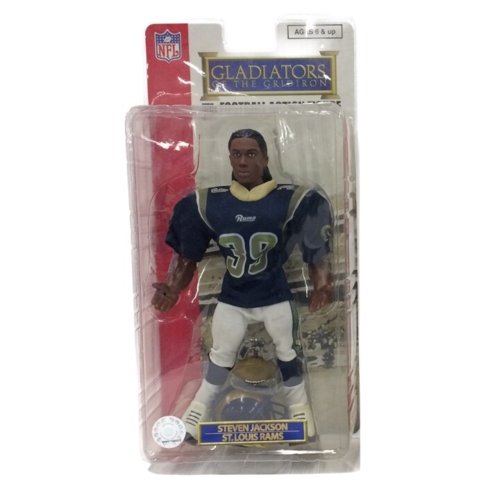 $ 新品 $ 箱付き 海外版 NFL公認● スティーブン・ジャクソン◆セントルイス・ラムズ◆ 大きめ アクション フィギュア◆日本未発売◆激レア拍卖