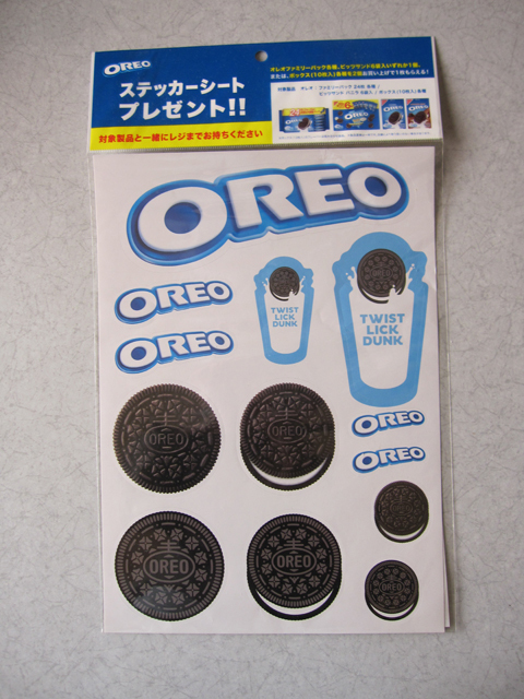 OREO 非売品 シール ステッカー シート オレオ拍卖