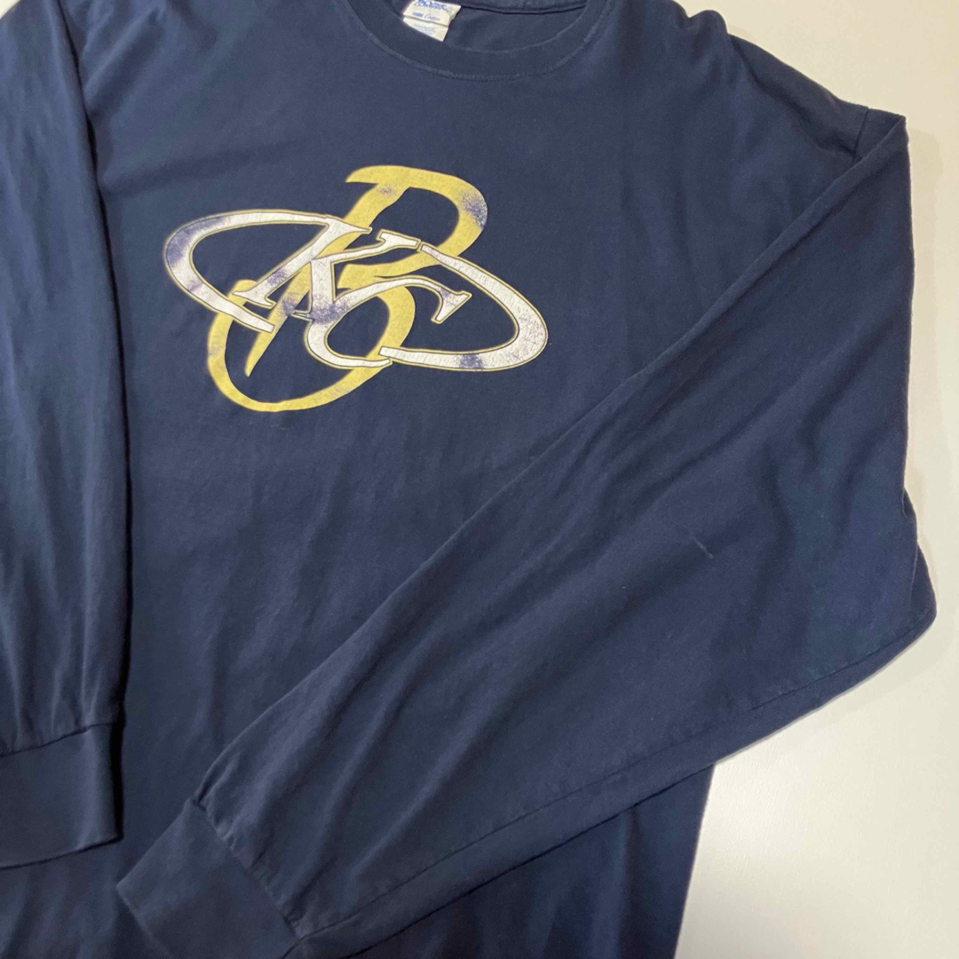 シンプル ビッグシルエット 長袖プリントTシャツ XLサイズ メンズ レディース拍卖