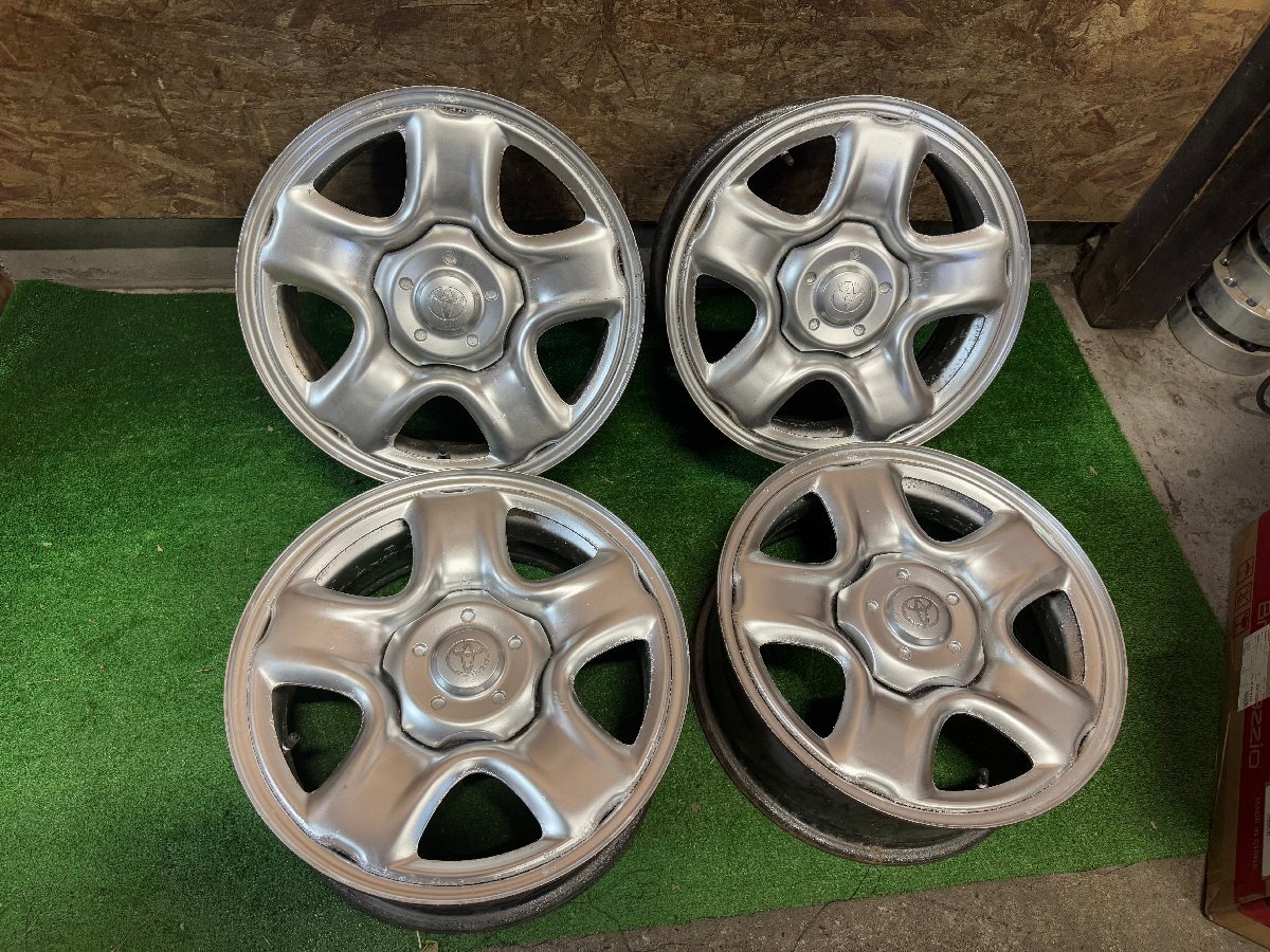 TOYOTA RAV4 ハリアー 純正 16インチ 6.5J +45? PCD114.3 5H 鉄 スチール ホイール 4本セット H17拍卖