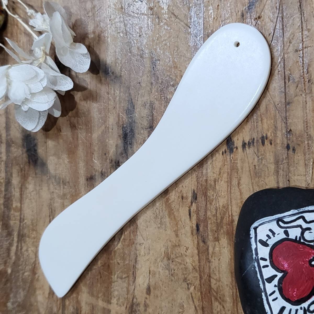 レザークラフト 牛骨ヘラ 125×30mm拍卖