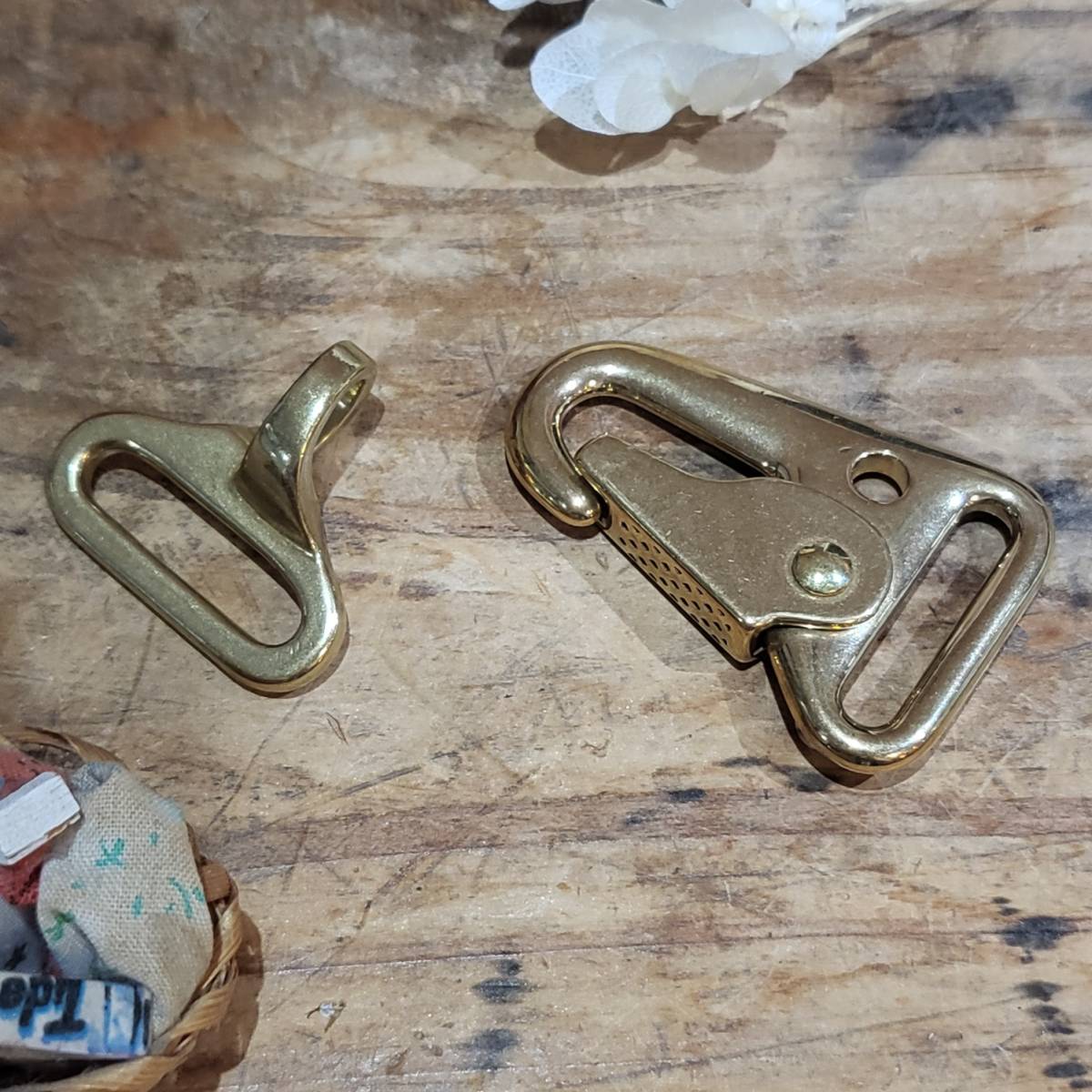 レザークラフト 真鍮金具 Brass 鞄錠前 カバン金具 セット拍卖