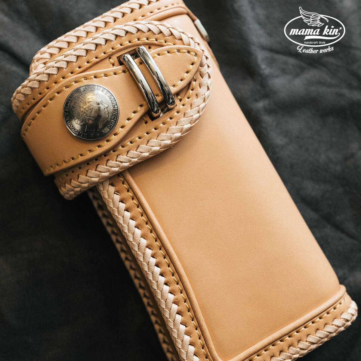 栃木レザー 長財布 ライダースウォレット バイカーズウォレット さいふ ヌメ革 サドルレザー 本革 メンズ財布 レザーウォレット 009tg86nl拍卖