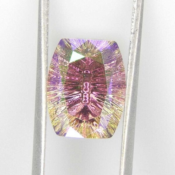 新品★送料無料 ミスティックトパーズ ガラス ビーズ アクセサリー 2個 8×10mm パーツ ハンドメイド オススメ 限定 材料素材 ルース拍卖