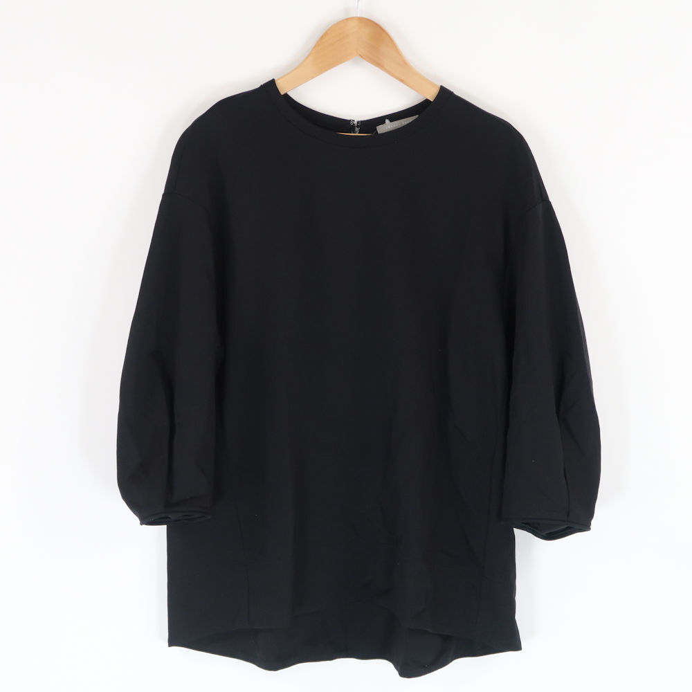 美品 theory luxe セオリー 1101015 トップス 38 Sサイズ相当 コットン100% 長袖 ボリュームスリーブ プルオーバー レディース AD30A34拍卖