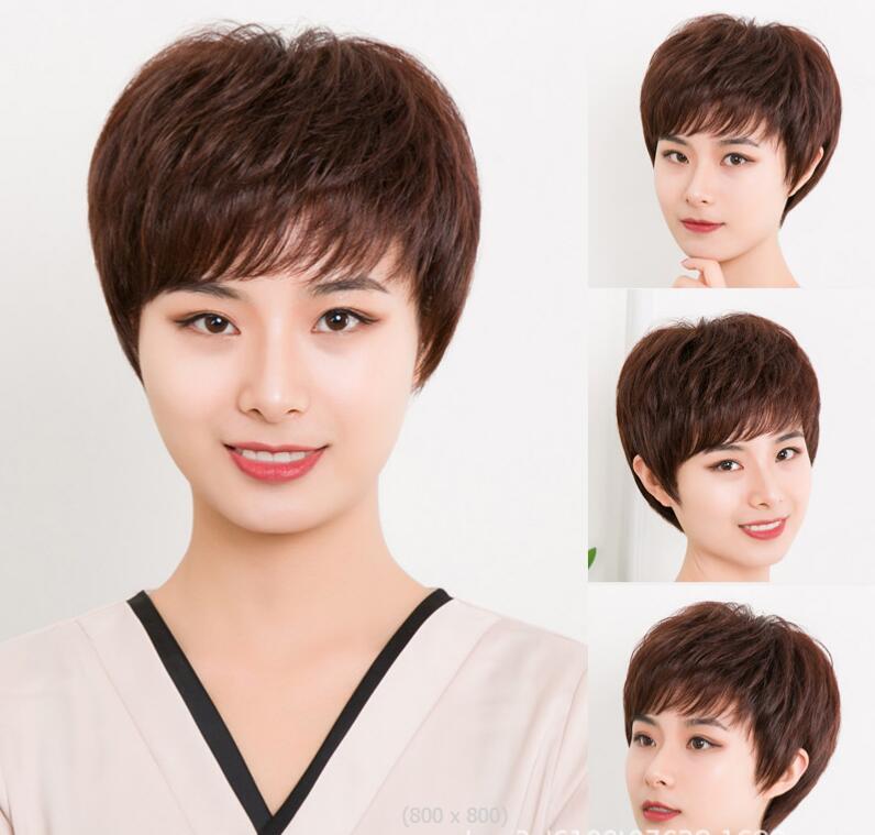 新品上質 人毛100% ウィッグ レディース 女性 かつら フルウィッグ ボブウィッグ 脱毛症 通気 薄毛 白髪隠し 自然 ゆるふわ 拍卖