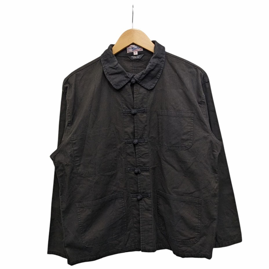 22 Shanghai シャンハイ China JACKET フレンチワークジャケット チャイナジャケット ブラック サイズ 58拍卖