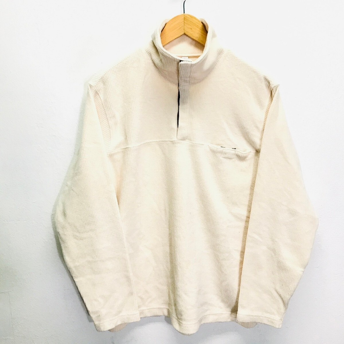 大人気◎オールドユニクロ◎【UNIQLO】ユニクロ フリースジャケット トップス プルオーバー アウトドア キャンプ アイボリー M /Y25271ii拍卖