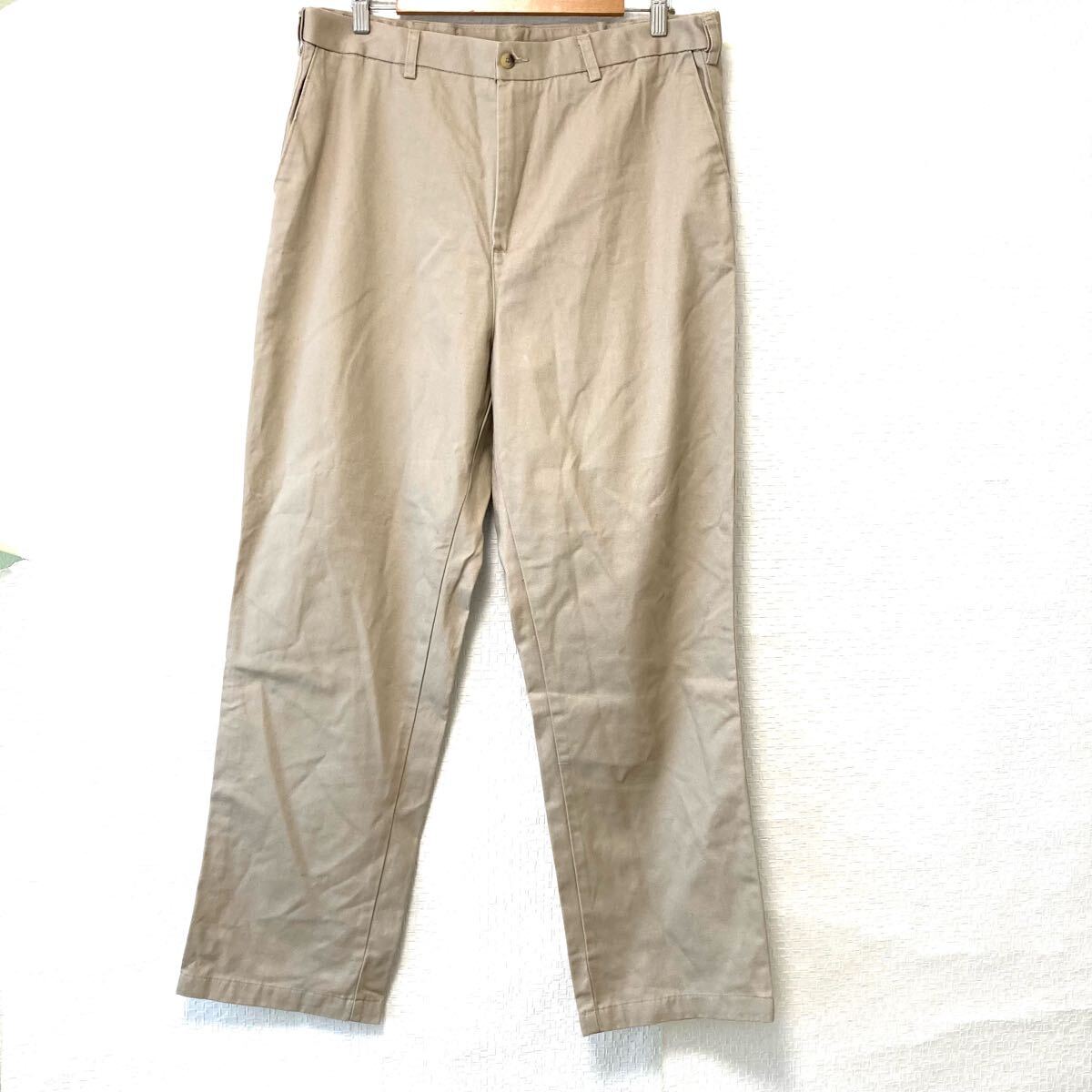 大きいサイズ!【ARCHITECT】アーキテクト 綿100% チノパン コットン パンツ アメカジ 古着 ストレート ベージュ メンズ W38/Y25841UU拍卖