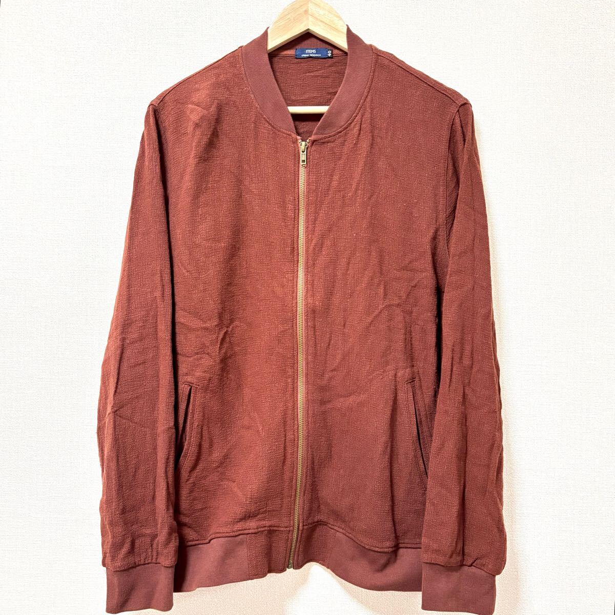 絶妙おしゃれカラー!リネン混◎【ITEMS】アイテムズ ブルゾン レンガ 茶 ライトブラウン 春夏 URBAN RESEARCH メンズ サイズ40/Y26317SS拍卖