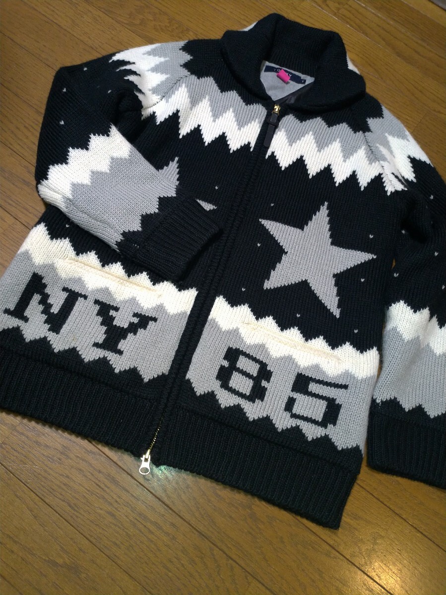 TOMMY HILFIGER トミーヒルフィガー ジップアップ カウチン セーター メンズ レディース サイズM ユニセックス拍卖