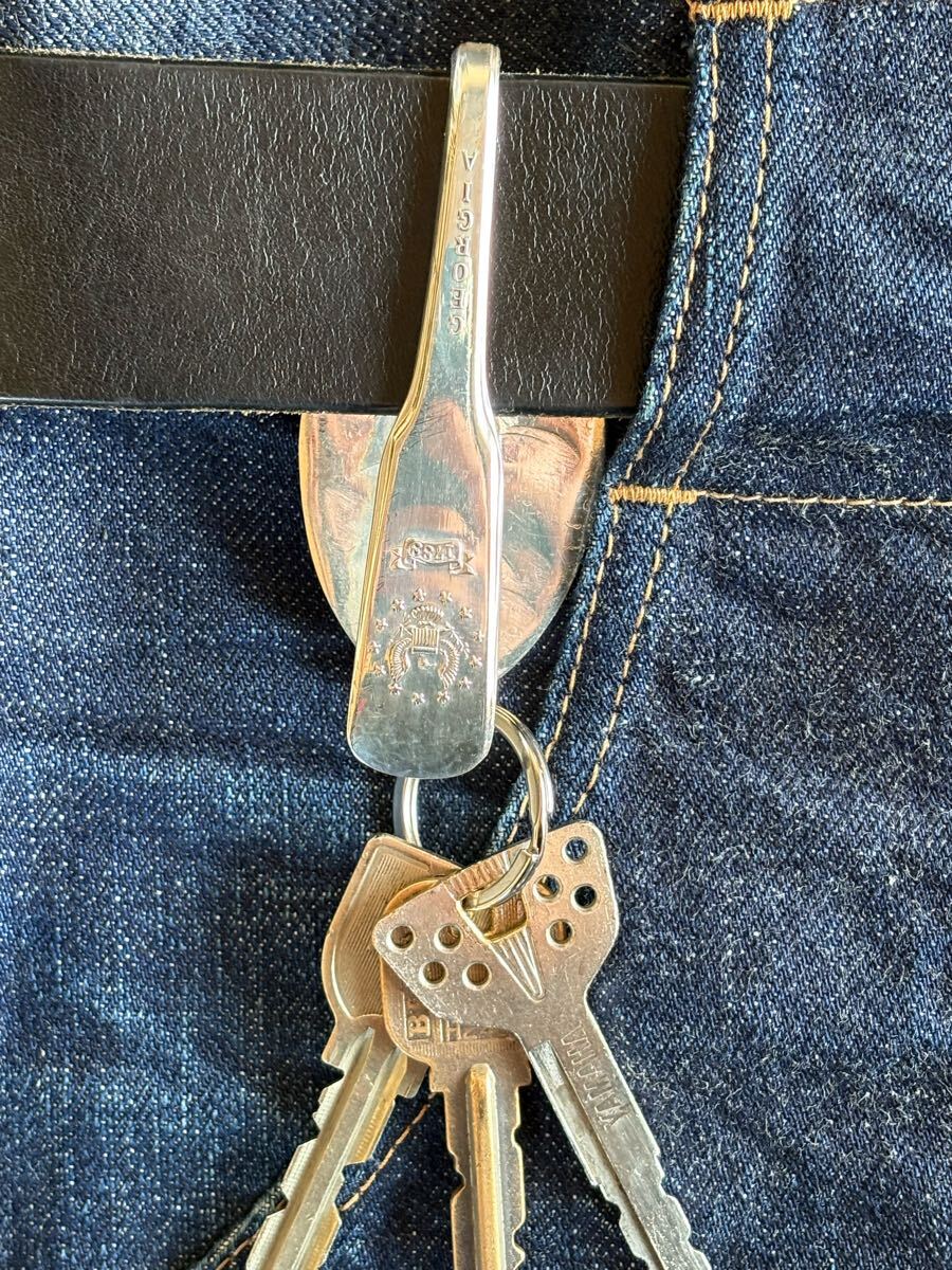 ヴィンテージ キーリング スプーンリング 70s アメリカ ジョージア州 16拍卖