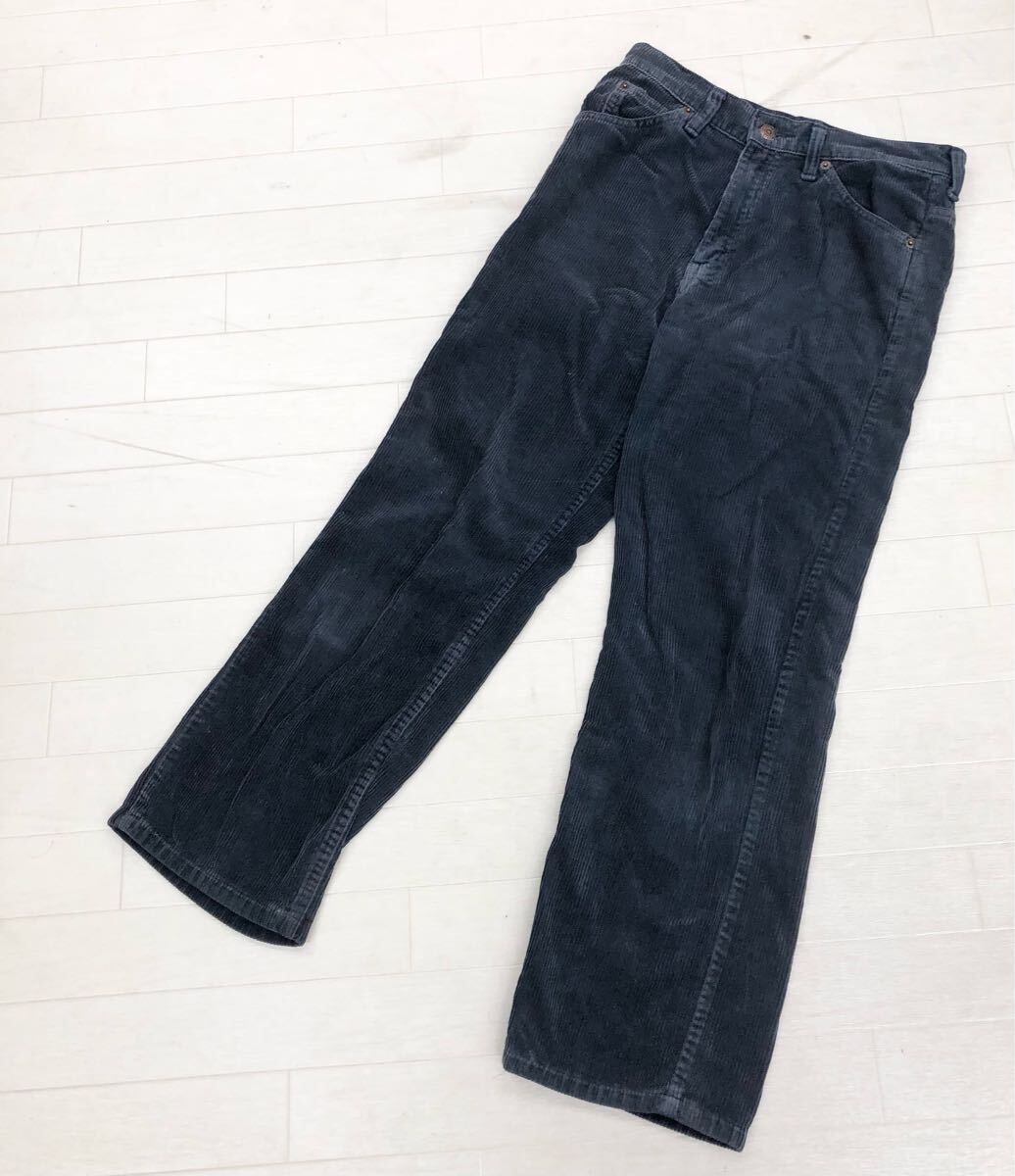1690〓 LEVI'S リーバイス コーデュロイパンツ レディース サイズW28 ダークネイビー ロングパンツ ボトムス ジップフライ 白タブ拍卖