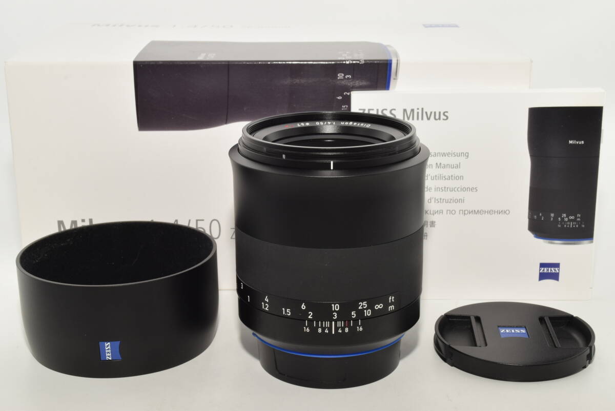 【極上品】 Carl Zeiss 単焦点レンズ MILVUS 1.4/50 ZE ブラック #8054拍卖