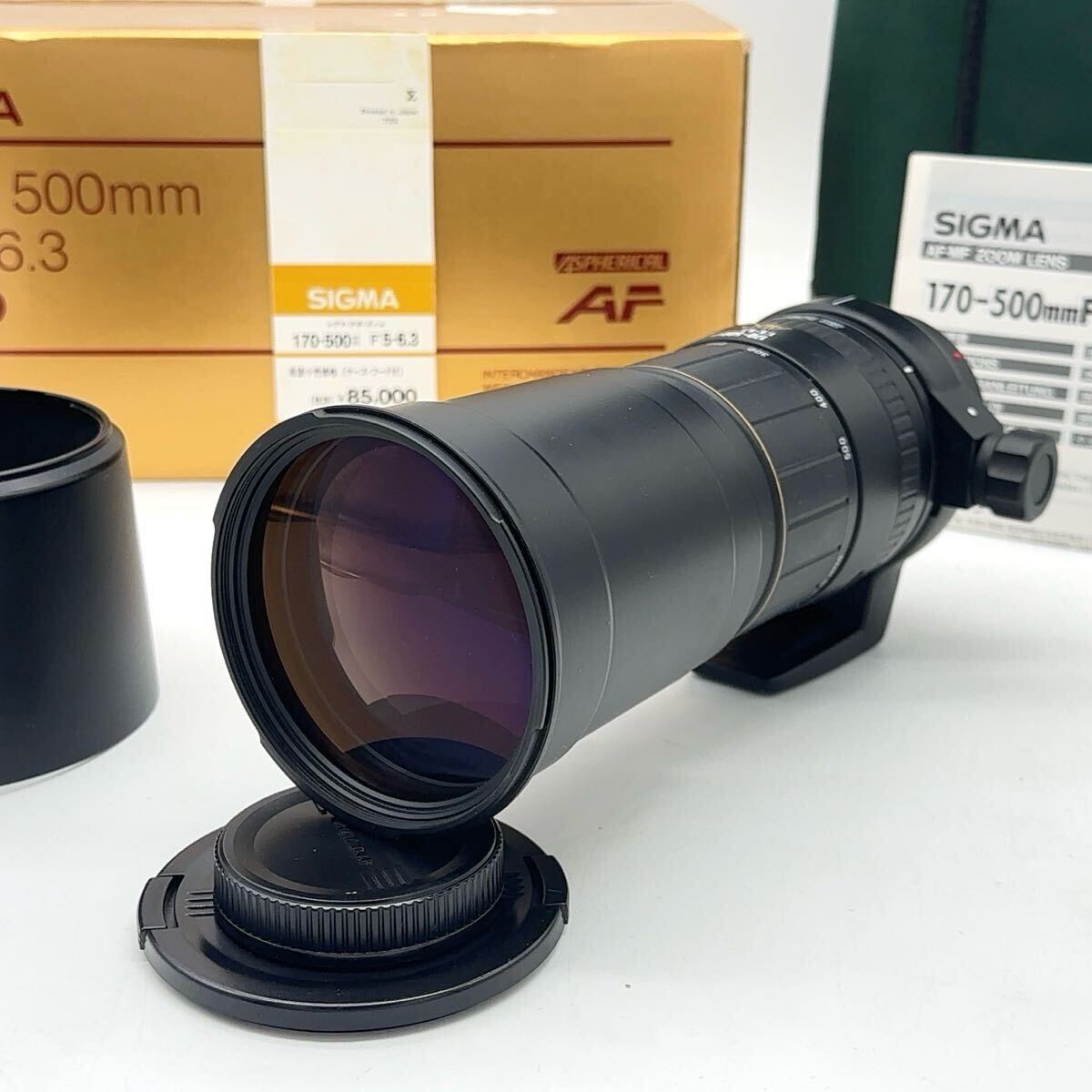 【希少★極美品】SIGMA シグマ 170-500mm 5-6.3 APO for Minolta ミノルタ AF ズームレンズ 元箱・ケース・フード付き拍卖