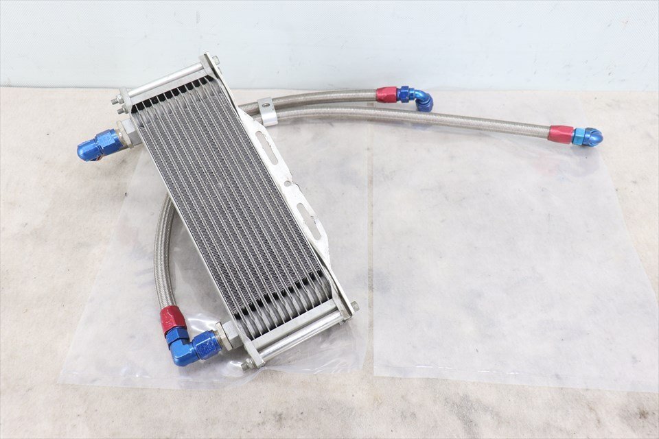 328251 アールズ オイルクーラー 9インチ×13段 シルバー メッシュホース 汎用品 Z2 ゼファー CB750 XJR 空冷拍卖