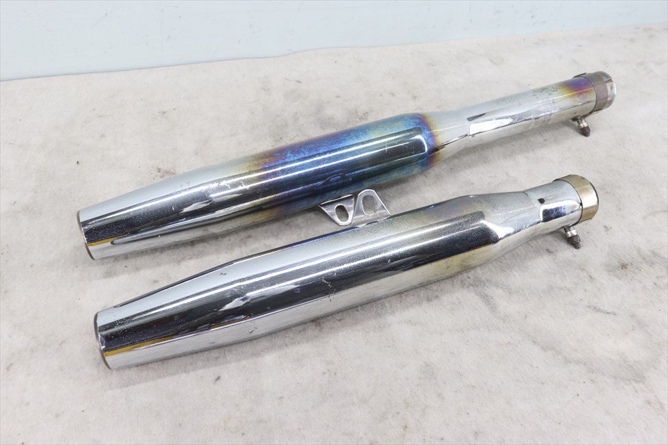 328274 ハーレー FLSTF 00~06年 モーターステージ スリップオン マフラー サイレンサー テーパード 独立管 ブラス拍卖