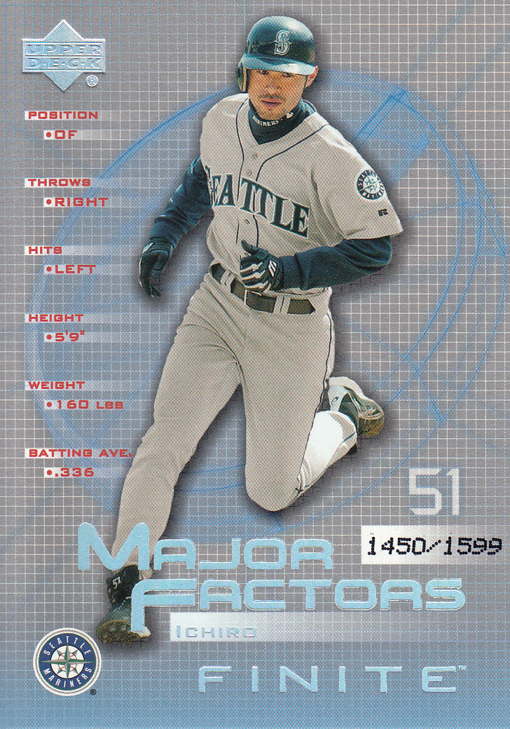 2003 UD FINITE イチロー ICHIRO MAJOR FACTORS 1450/1599 拍卖