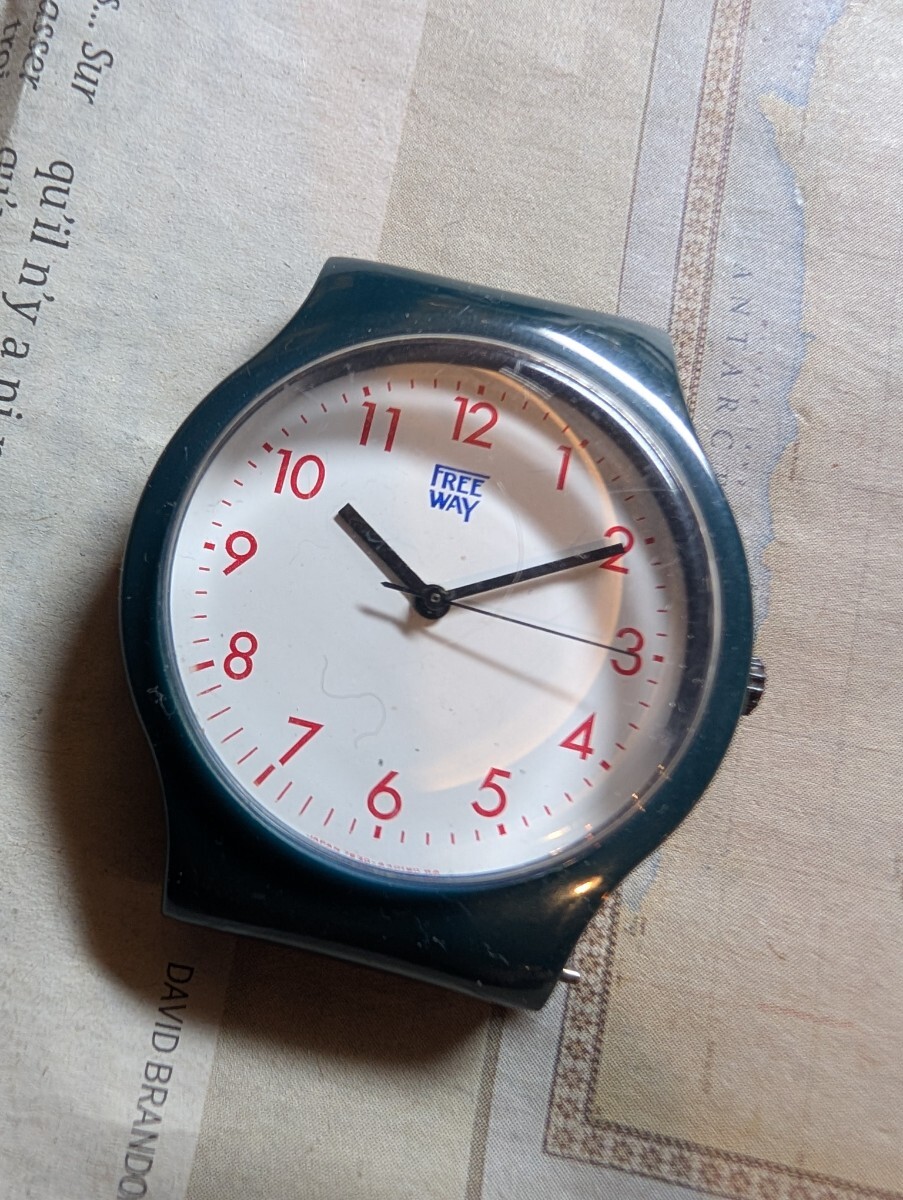 【FREEWAY Vintage ウォッチ】可動品 プラ風防 ヴィンテージ 年代物 腕時計 クオーツ拍卖