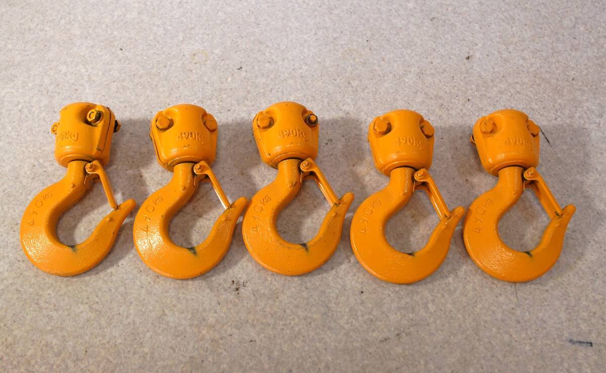 送料込み スイベルフック 490kg 5セット拍卖
