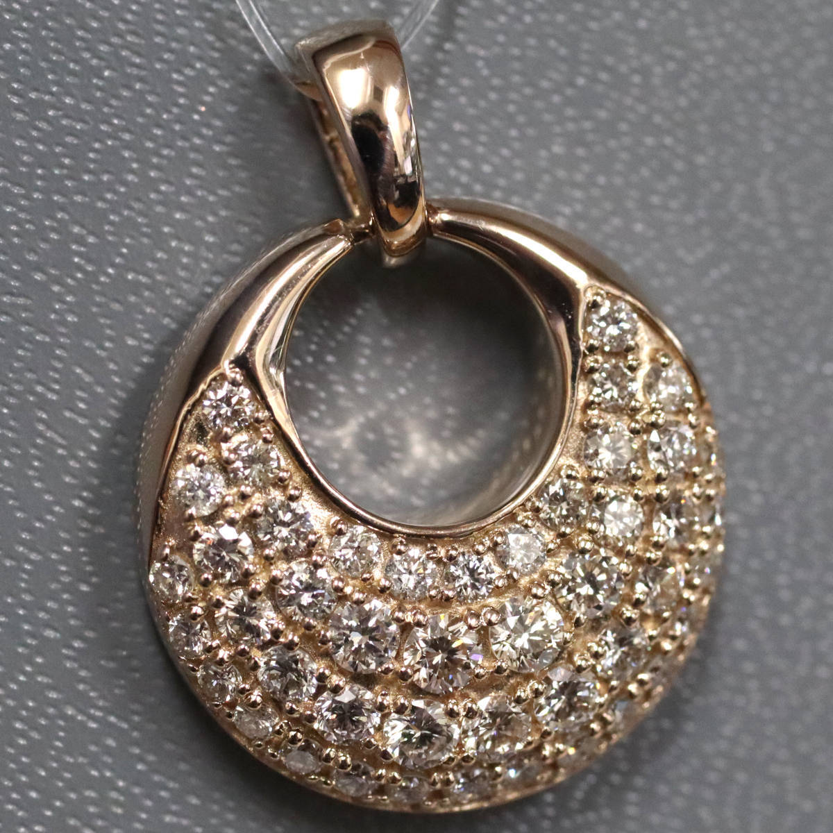 K18PGダイヤモンドペンダントトップ D1.00 6.0g 鑑別書 ピンクゴールド拍卖