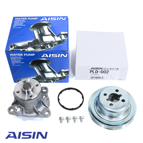【送料無料】 AISIN アイシン精機 ウォーターポンプ 対策プーリー セット WPD-047 PLD-002 ダイハツ アトレー ワゴン S321G S331G拍卖
