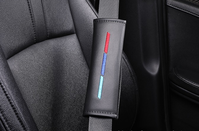 BMW 3色ラインカラー シートベルトカバー ショルダーカバー シートベルトパッド ショルダーパッド Mパフォーマンス 2個セット拍卖