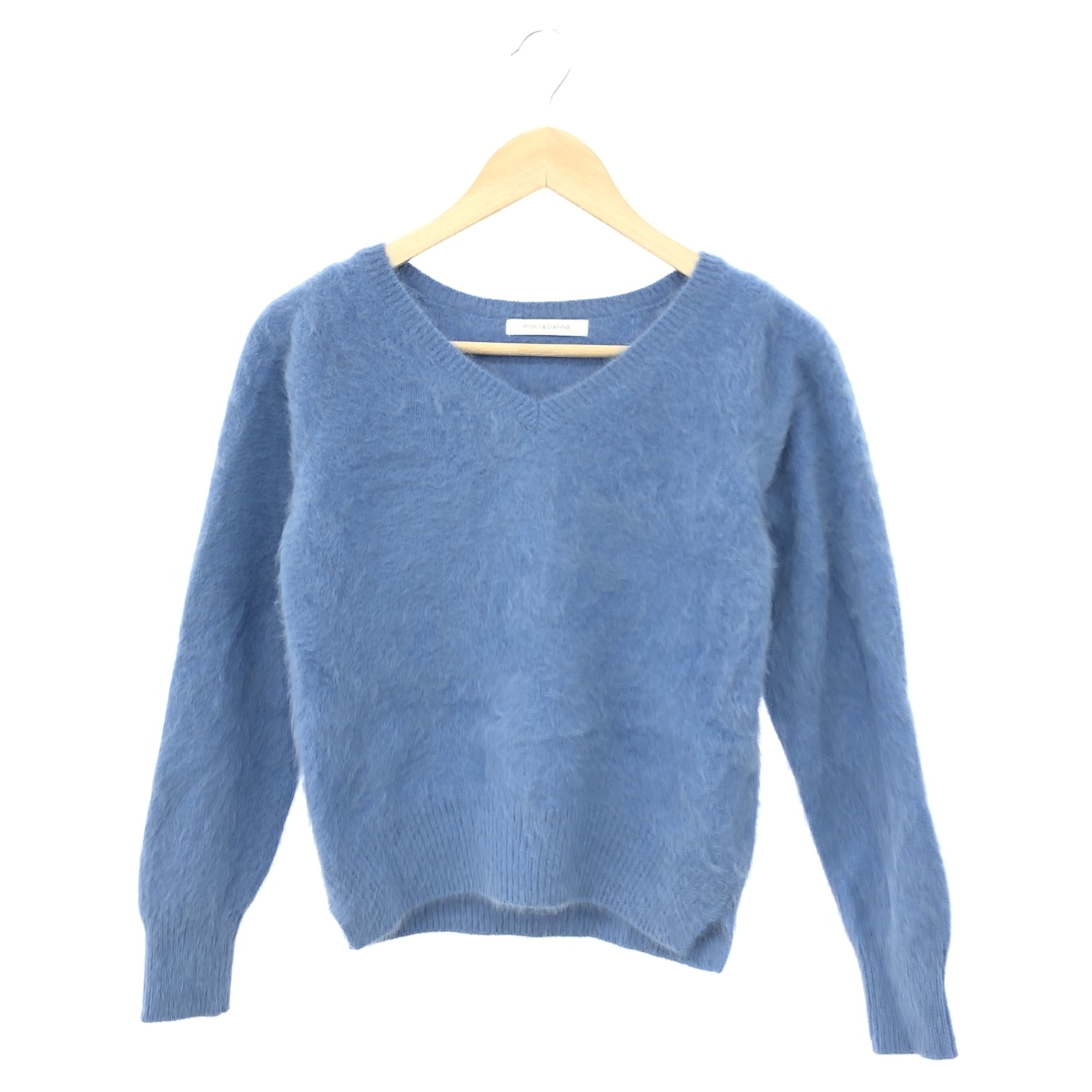 ◆Pinky&Dianne ピンキー&ダイアン 長袖ニット サイズ:38◆031-2270145 ブルー レディース フォックスカシミアプルオーバー トップス22AW拍卖