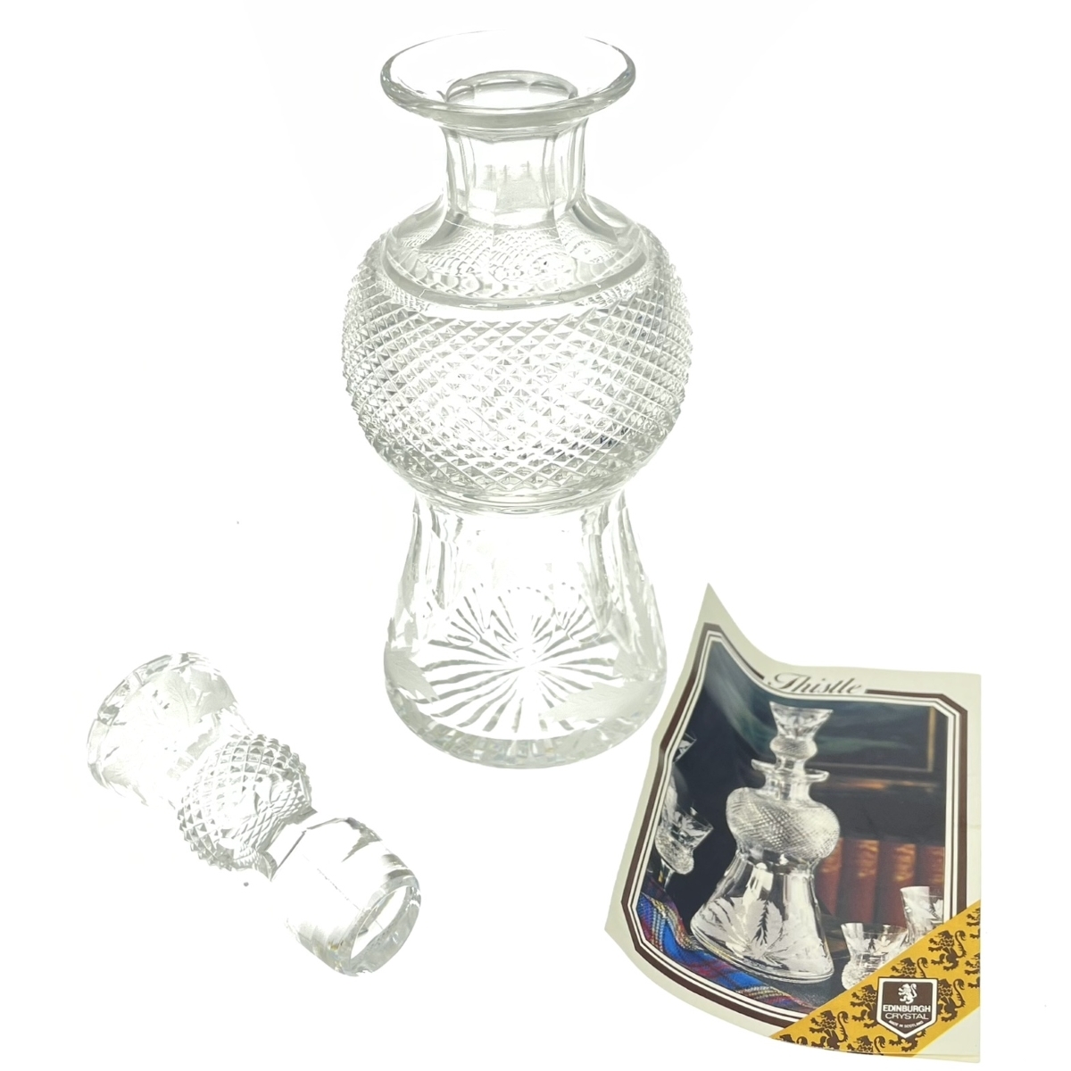 ◆EDINBURGH CRYSTAL エジンバラクリスタル アザミ デカンタ◆ クリスタル ガラス食器拍卖