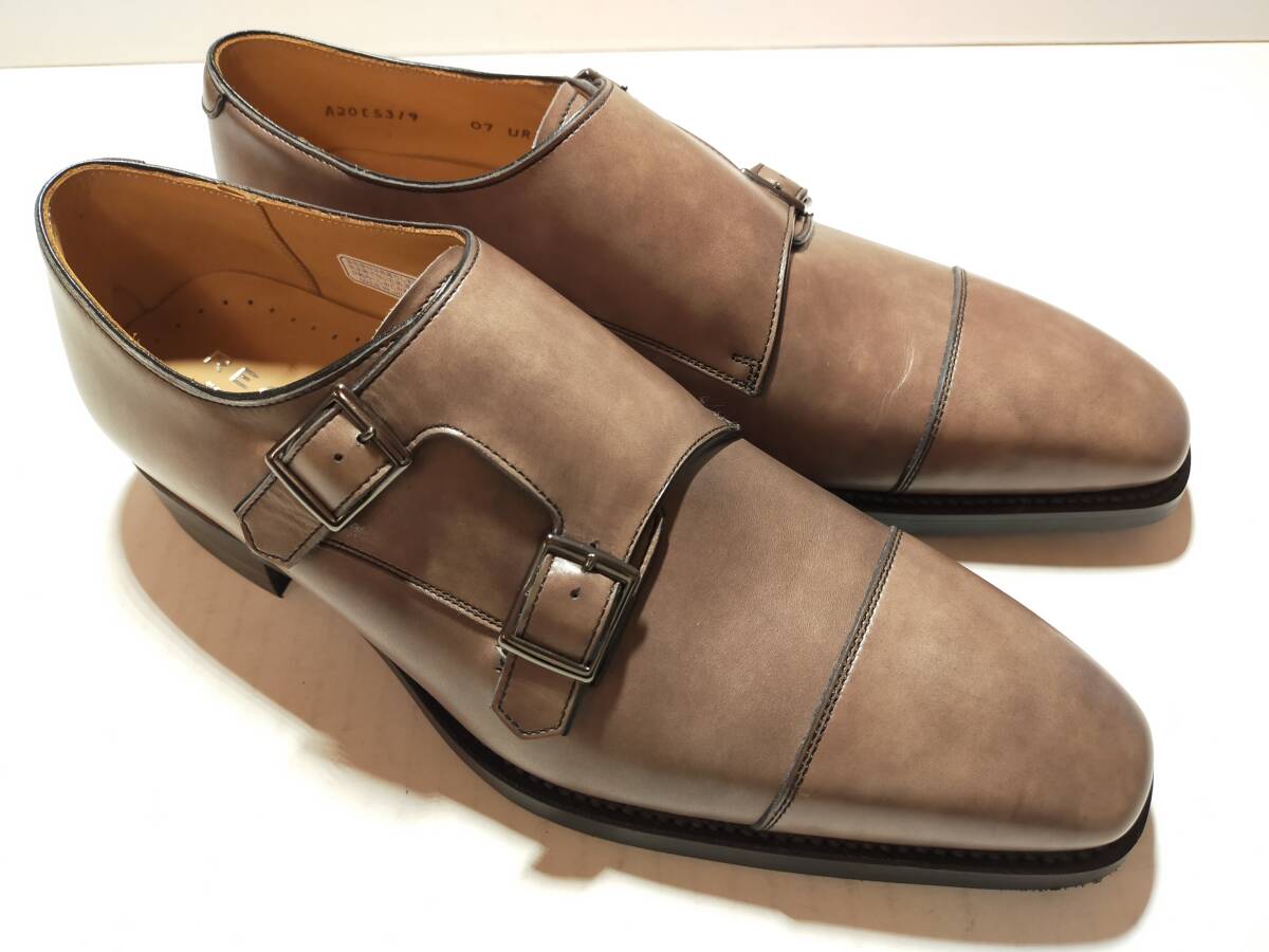 ☆REGAL グレー 25.0 未使用 日本製 革靴 リーガル メンズ ビジネスシューズ 参考定価33,000円拍卖