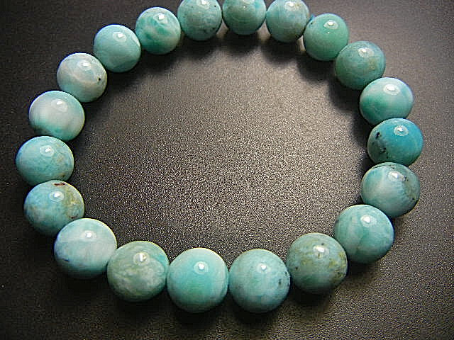 高級天然ドミニカ産JFV3368 ラリマー  超極上美品 10.5mm海紋、超勧め拍卖