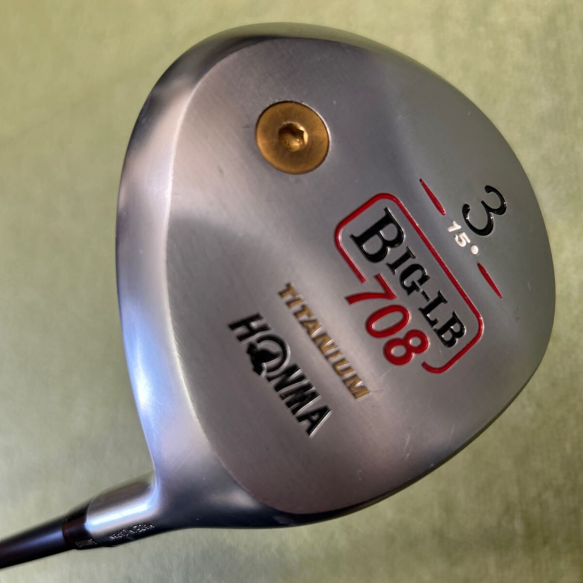 A167 ヒロホンマ BIG-LB 708 3W 15° 銀チタン 純正カーボンS-2 2星シャフト拍卖