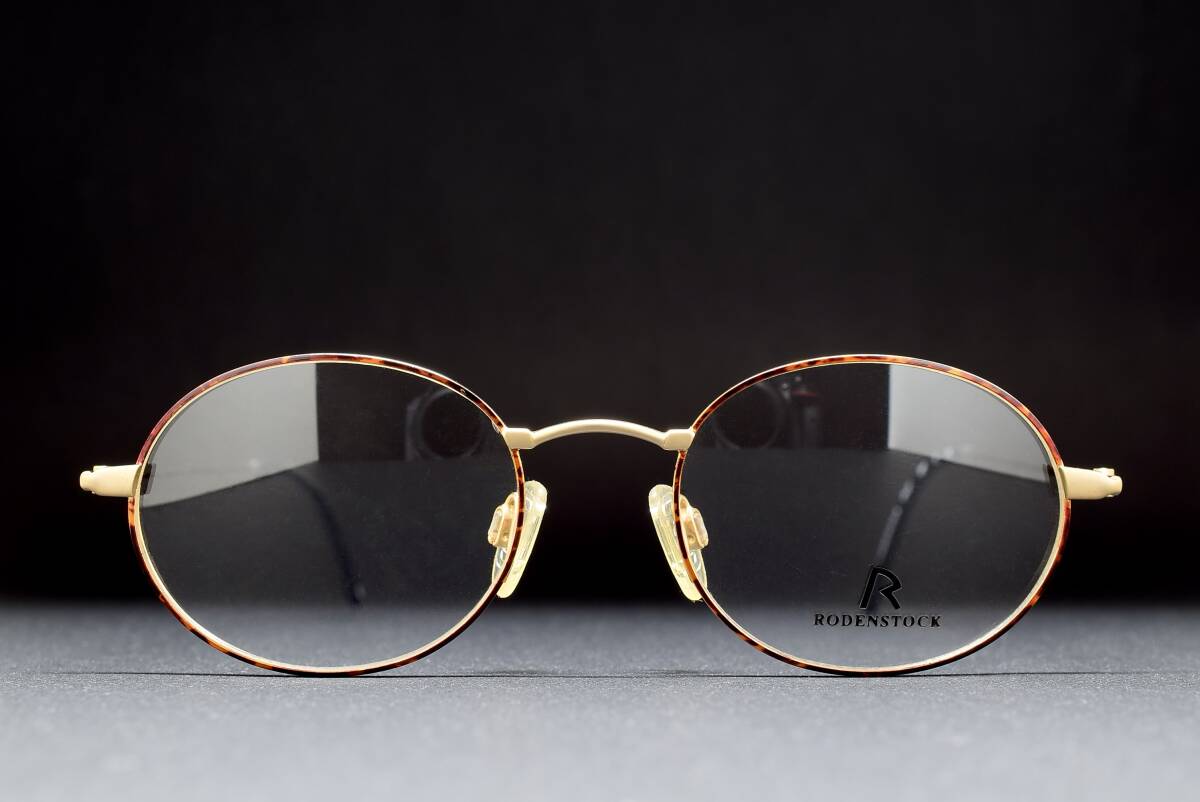 デッドストック RODENSTOCK 24.21 GP D 48-18 オーバル メガネ サングラス フレーム ローデンストック ヴィンテージ マットゴールド拍卖