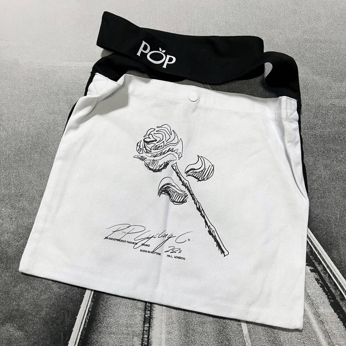 新品 POP Cycling Rose Musette ポップ サイクリング ローズ ミュゼット サコッシュ コットン製 ショルダーバッグ Rapha ラファ拍卖