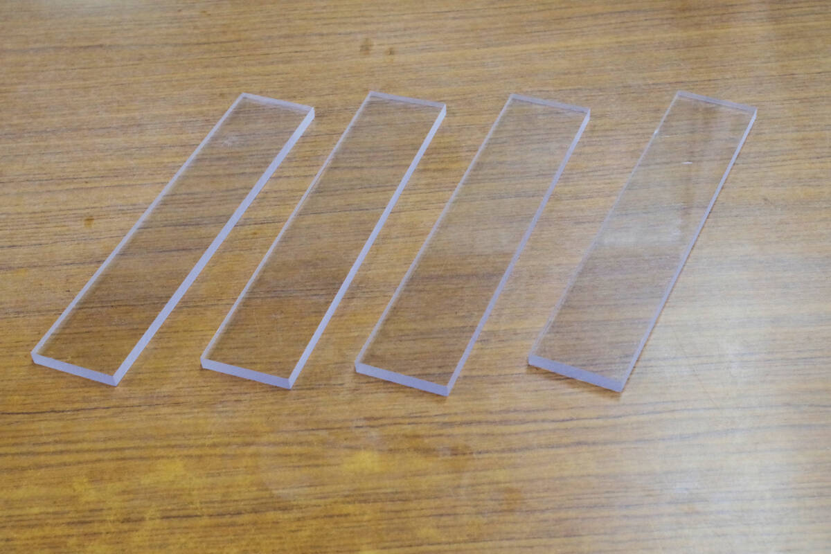 PC透明(透明ポリカーボネート)板材規8t 有235×有45×4 (端材)B□材料拍卖