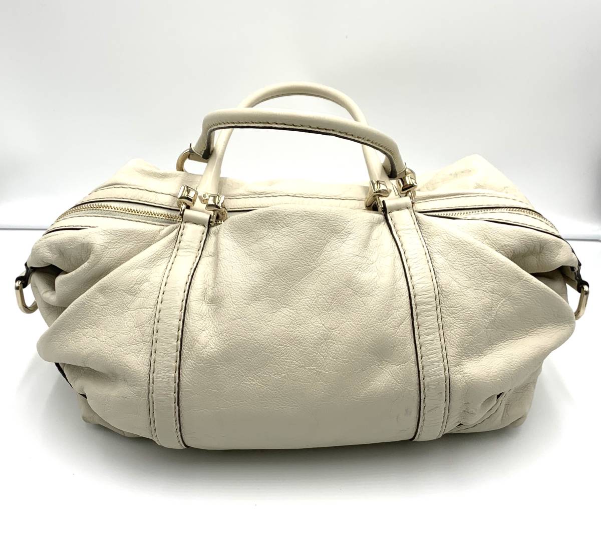 GUCCI グッチ レザーショルダーバッグ拍卖