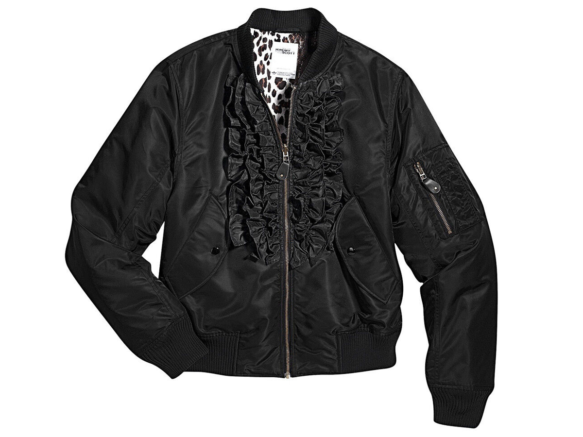 海外限定 正規品 新品未使用 ADIDAS ORIGINALS O BY O 【JEREMY SCOTT】 JS REVERSIBLE RUFFLE BOMBER JACKET ジェレミー スコット M拍卖