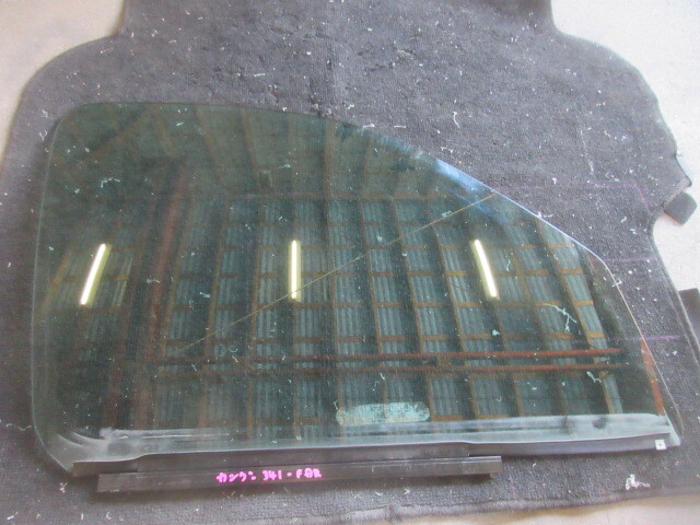 ★⑥R7G8957 カングー GH-KCK4M 純正右フロントドアガラス 修理やストック等に拍卖